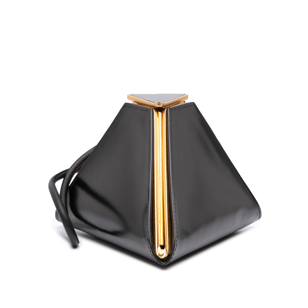 Pre-Loved Bottega Veneta Calfskin Pyramid Clutch